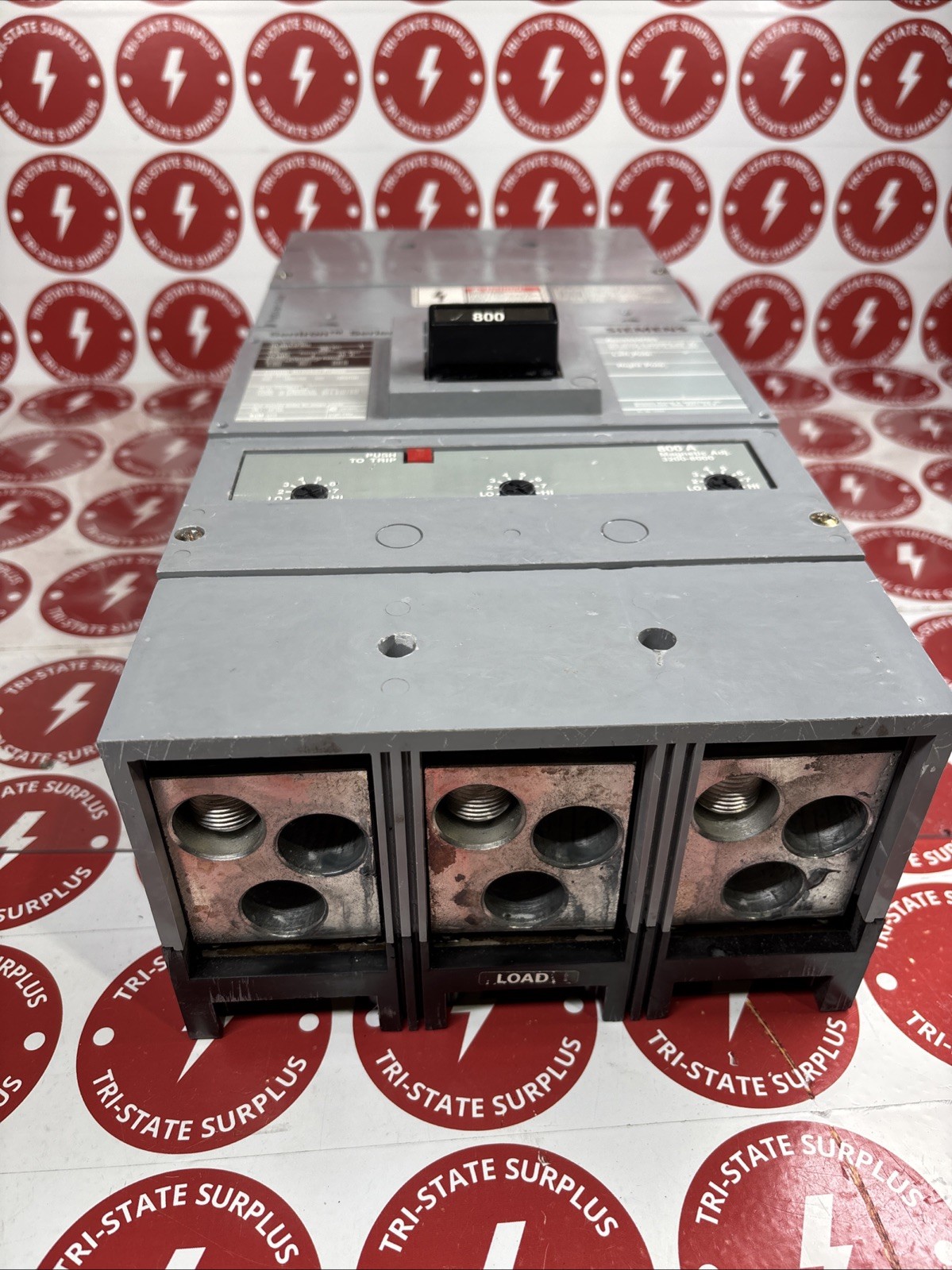 Used Siemens Circuit Breaker HLMD63F800 800 Amp 600 Volt 3 Pole W/800 Amp Trip