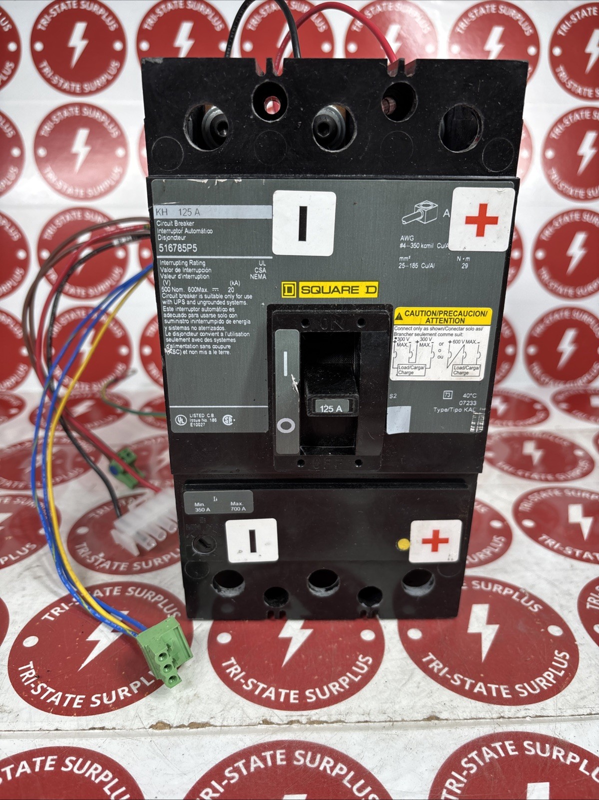 Used Square D 516785P5 KH 125A , 3P Circuit Breaker 516785P5 125A 🔴🔴