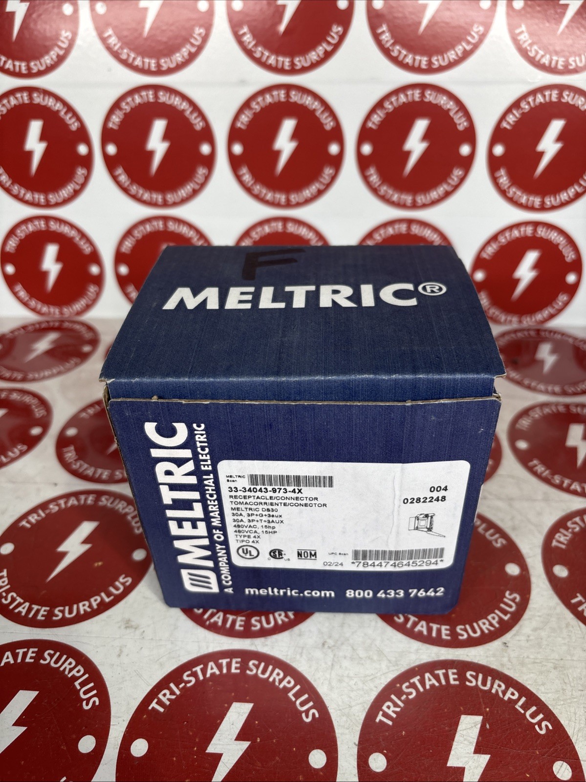 33-34043-973-4X Meltric Receptacle NEW IN BOX SEALED 🔴