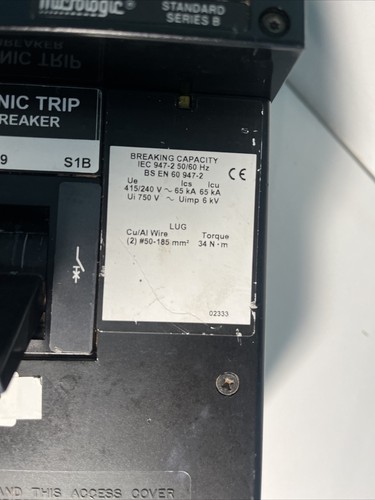 Used Square D MXL36300 Breaker Micrologic ARP075 ES-64419