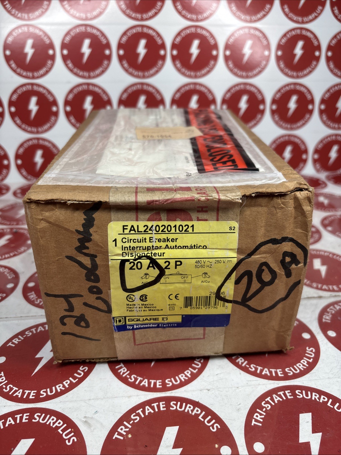 FAL240201021 Square D 20 Amp 2 Pole Fal Circuit Breaker 🔴🔴