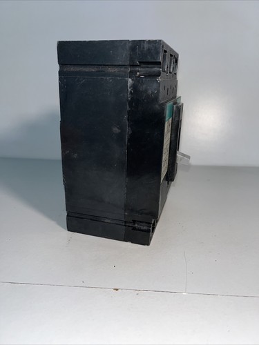 Used GE TEB132100, 100 Amp, 240 Volt, 3 Pole, Green, Circuit Breaker