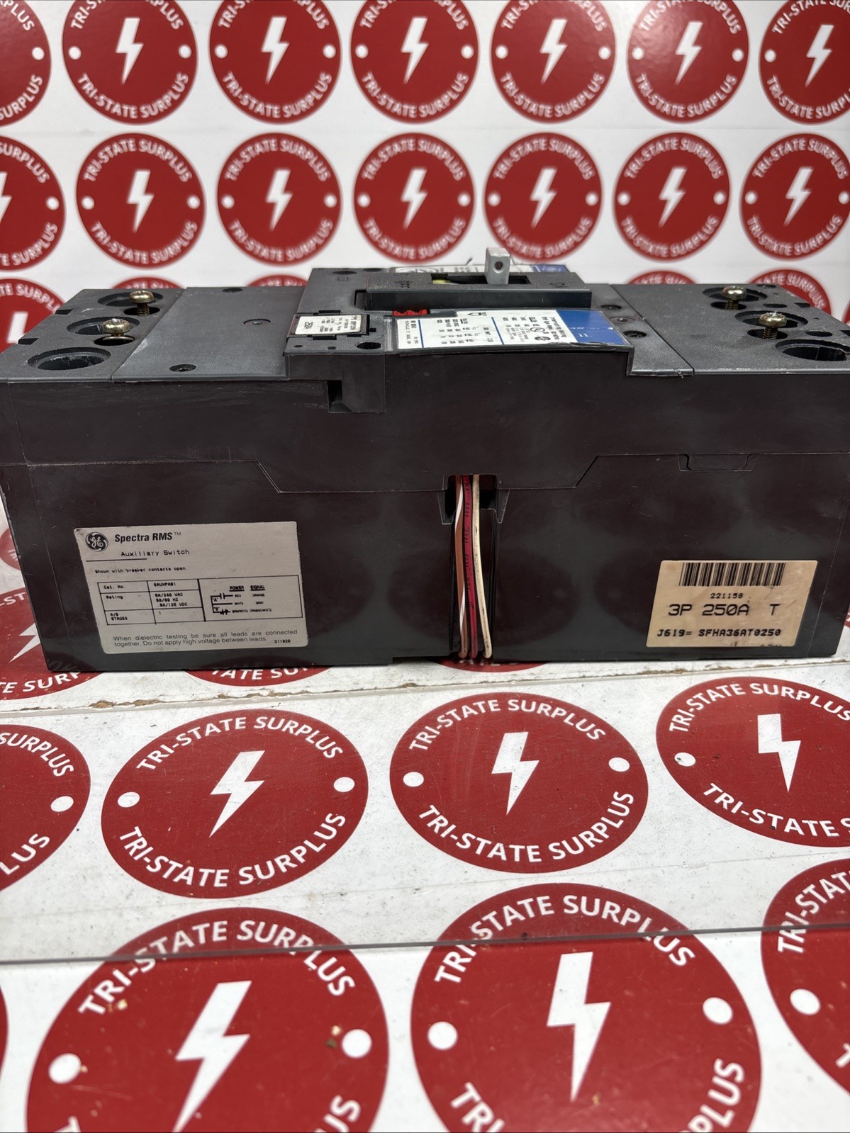 Used GE / General Electric Spectra RMS SFHA36AT0250 250A  With 250 Amp Trip SHUNT 🔴