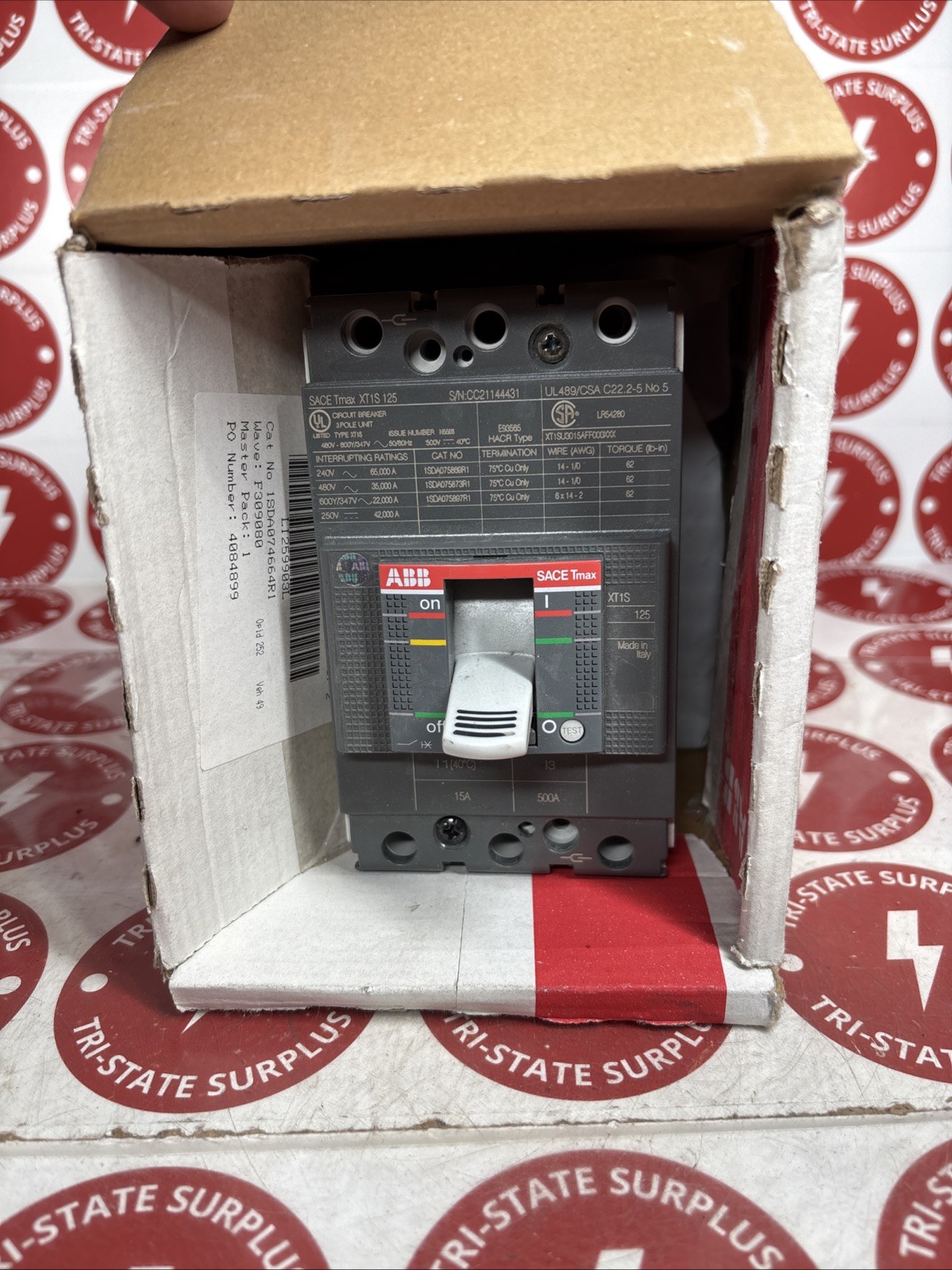 ABB SACE-TMAX XT1 S 125 Circuit Breaker 20A XT1S125TMF 15-500 🔴🔴 NIB