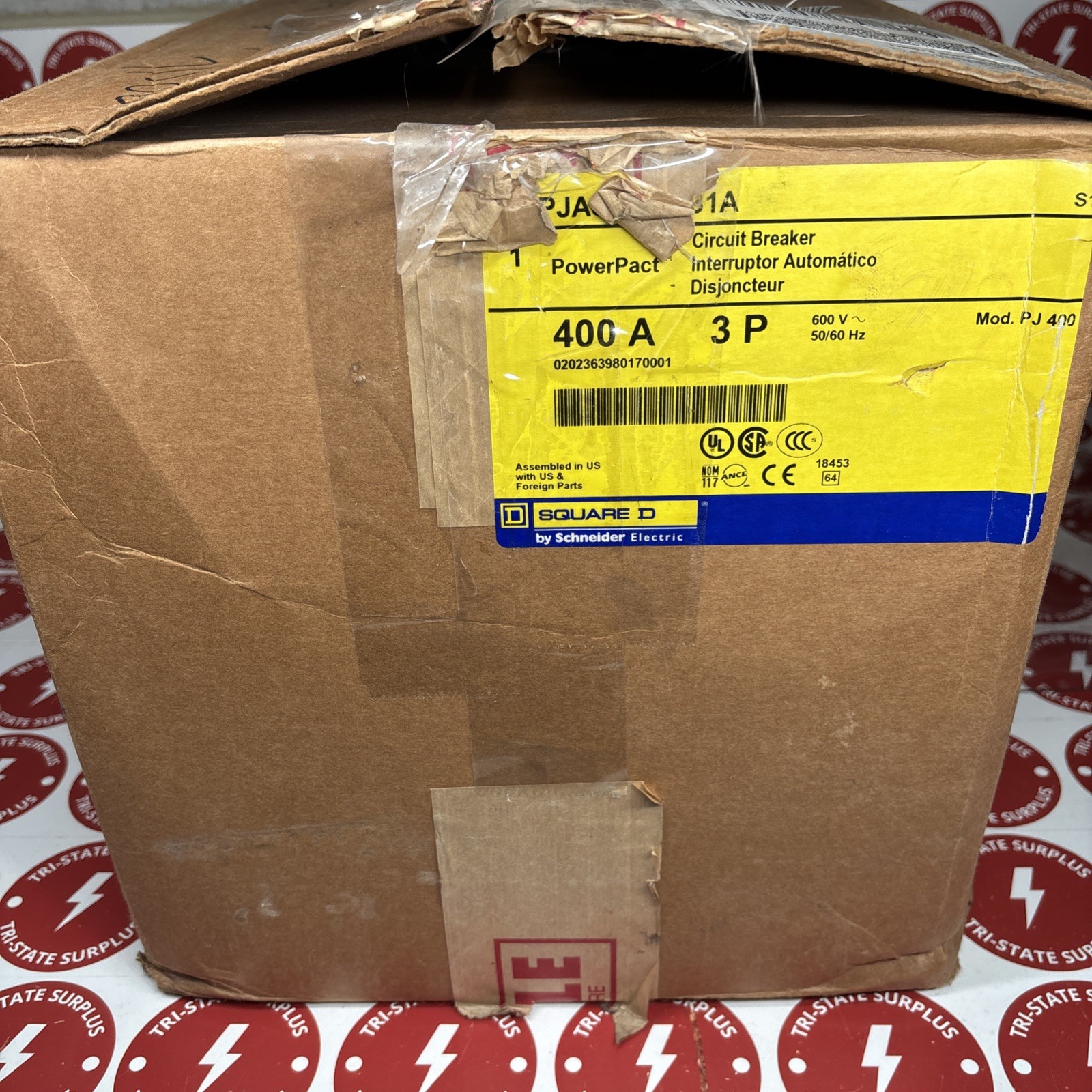 NEW SQUARE D PJA36040U31A 400 AMP 600 V CIRCUIT BREAKER 3 POLE 🔴🔴🔴
