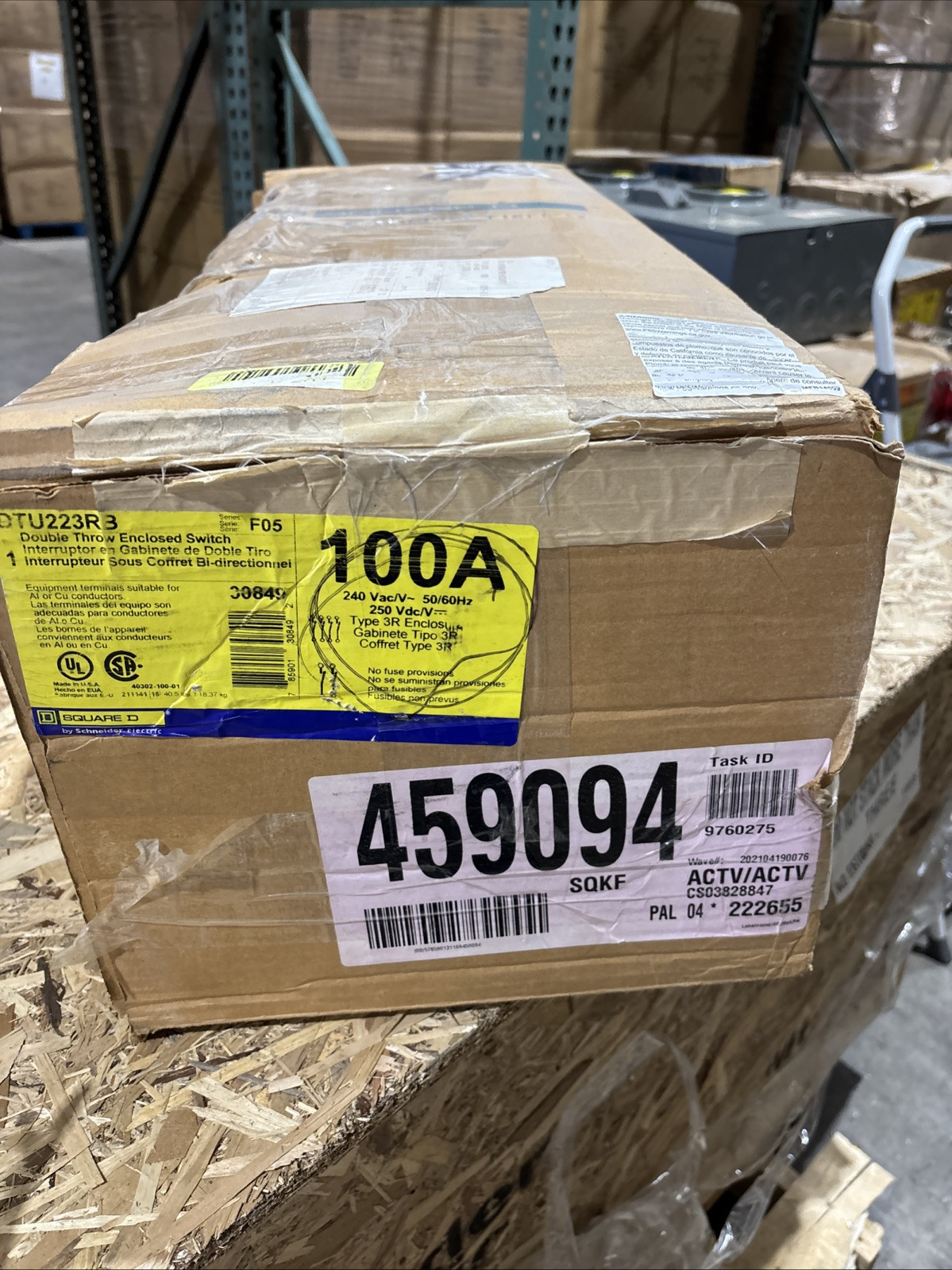 NEW Square D  Double Throw Enclosed Switch:  DTU223RB 🔴🔴🔴