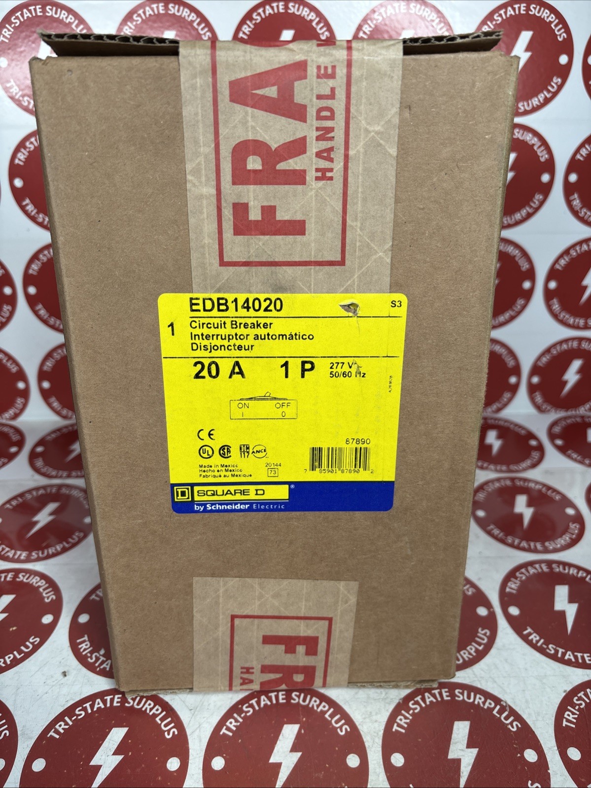 NEW Square D EDB14020 Circuit Breaker 20A 1-Pole 277V 🔴🔴