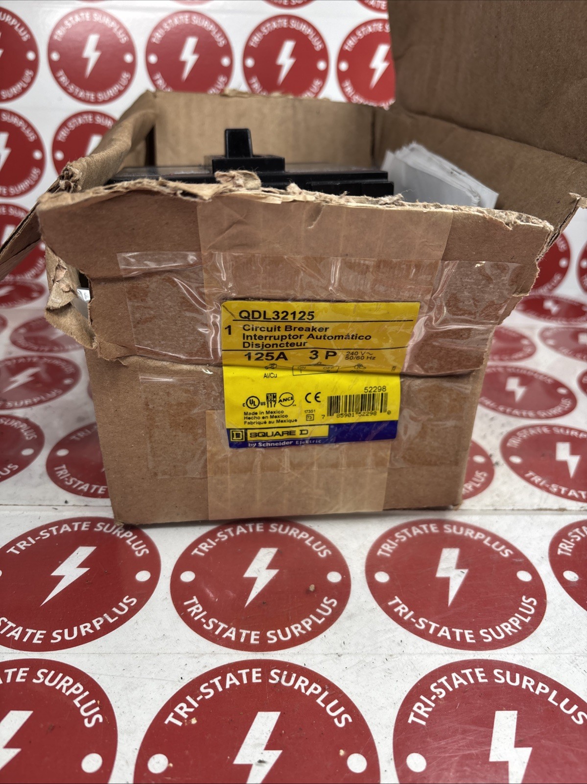 NEW Square D PowerPact 125 Amp Circuit Breaker 240 VAC 3 Pole  QDL32125 🔴
