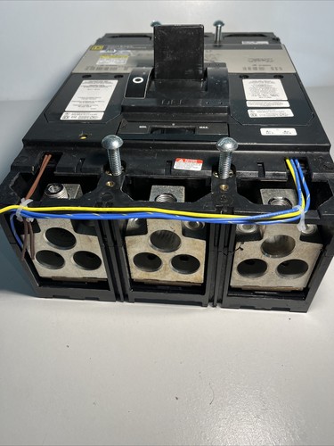 Used MHL3645025DC3903 Square D MHL 450A Circuit Breaker UNDERVOLTAGE & AUXILIARY