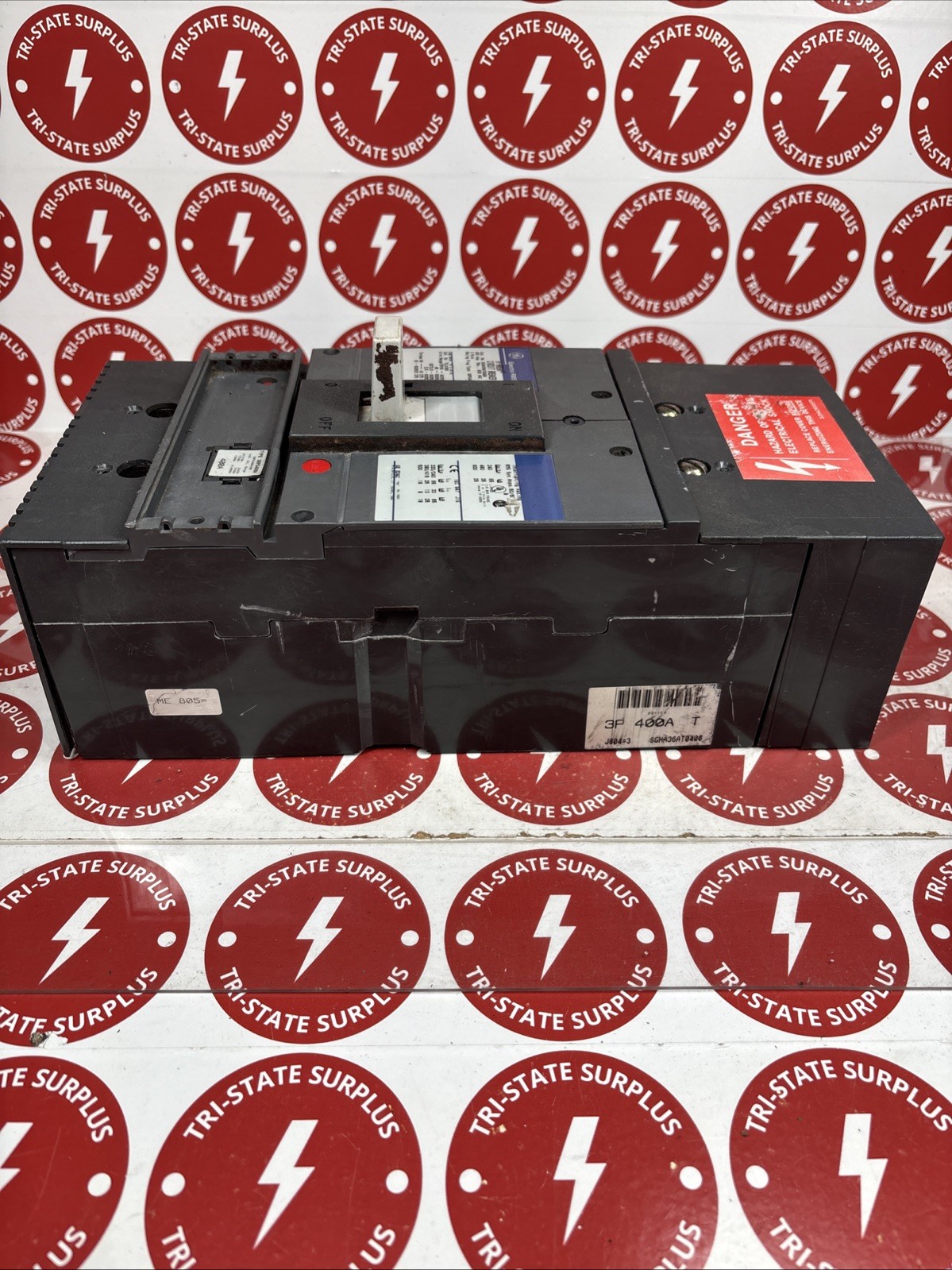 Used General Electric SGHA36AT0400 Circuit Breaker 3-Pole 400A RATING PLUG 600V AC 🔴