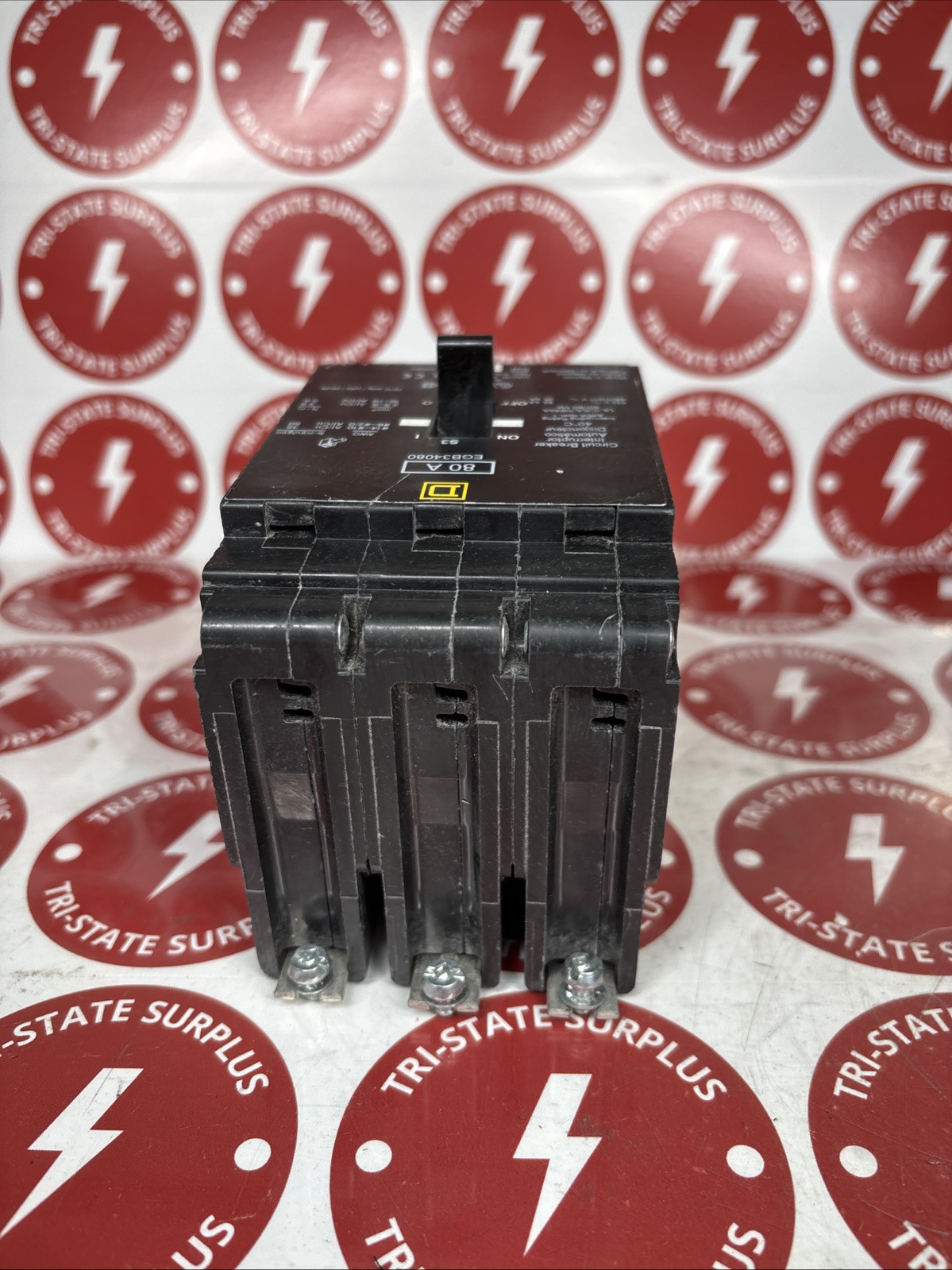 Used New Square D EGB34080 80 Amp, 3 Pole, 480 Volt Breaker WARRANTY 🔴🔴