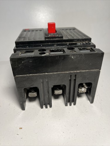 Used GE THED136100, 100 Amp, 600 Volt, 3 Pole, BLACK, Circuit Breaker