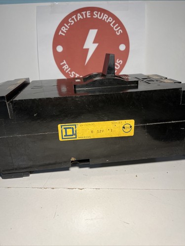 Used Square D Q432400, 400 Amp, 240 Volt, 3 Pole, Black, Circuit Breaker