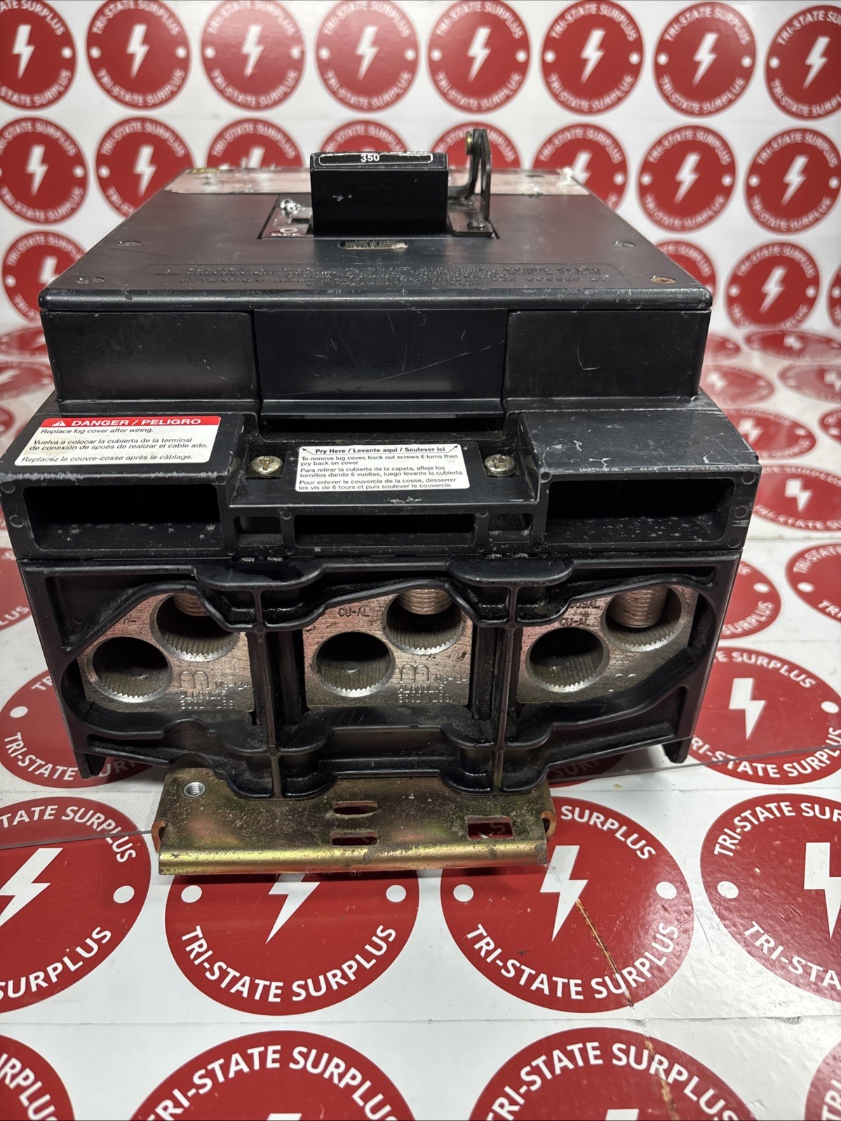 Used Square D LC LC36350 3 Pole 350 Amp 600V Gray Label Circuit Breaker *DAMAGED*🔴