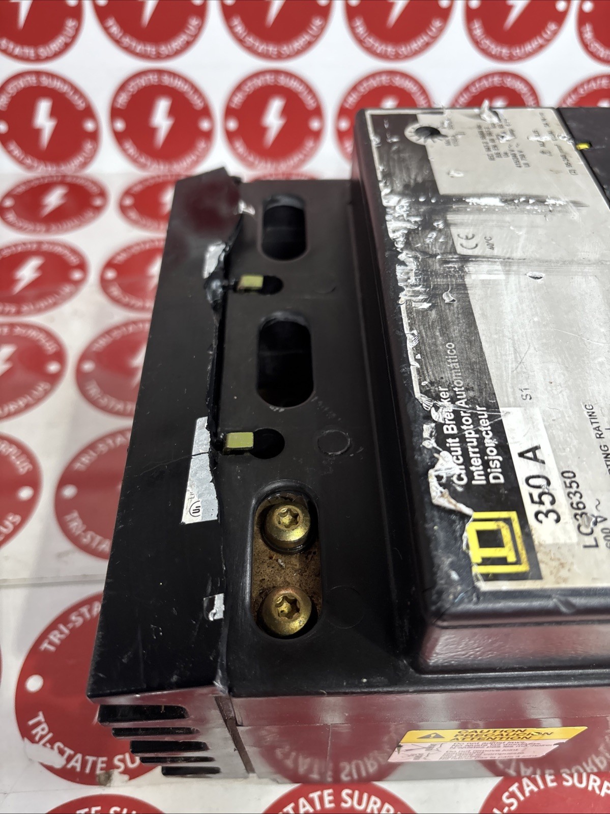 Used Square D LC LC36350 3 Pole 350 Amp 600V Gray Label Circuit Breaker *DAMAGED*🔴