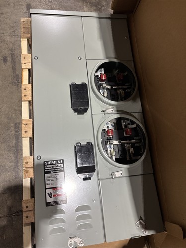 Siemens WMM22225RJB 3ph-in-1ph-out 2-Gang 1200A 225 Amp RING Type Cover, 5th Jaw