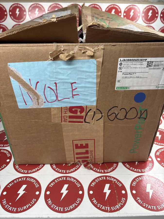 NIB Square D LJA36600U53X I-Line 600A Circuit Breaker 600 Volt LJA36600U53XYP 🔴