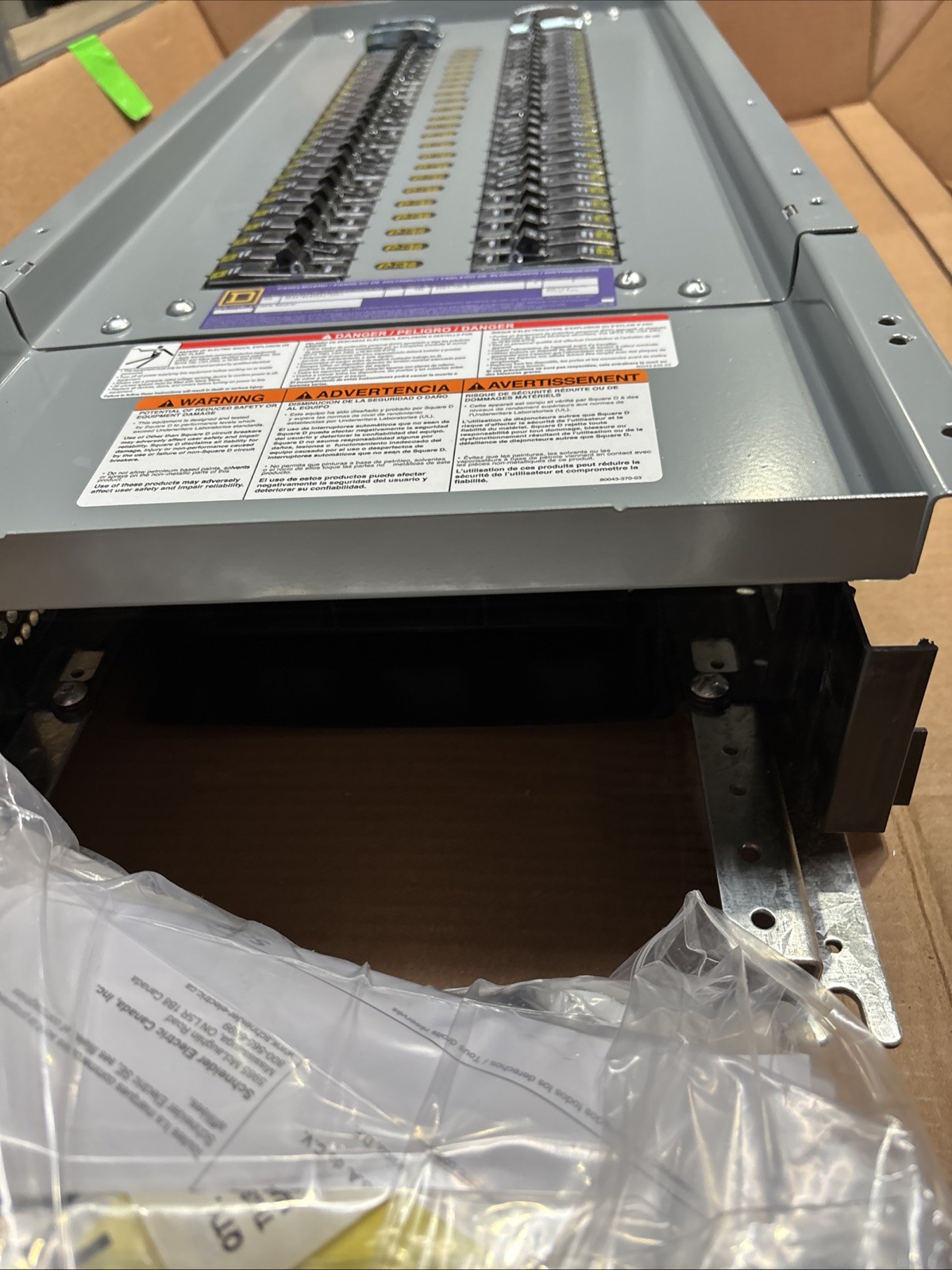 Square D NQ Panelboard 100 amp Main Lug 208Y/120V  3 Phase With breakers NEW 🔴