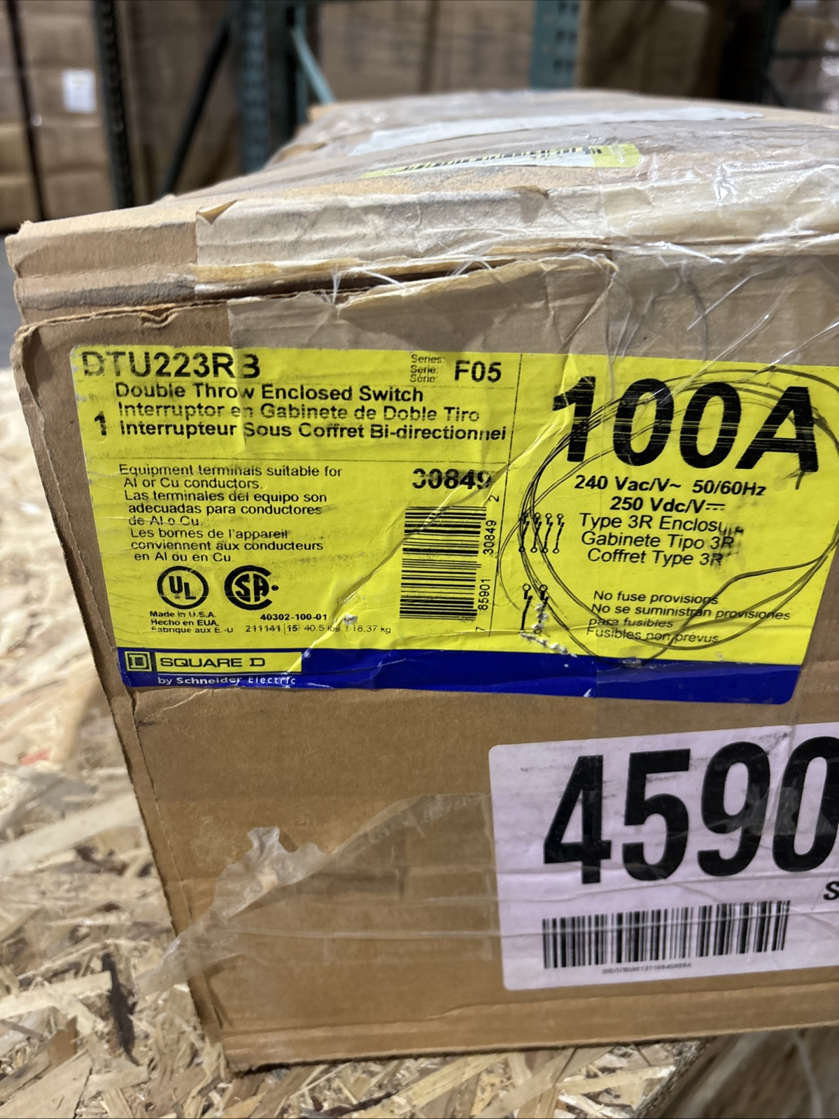 NEW Square D  Double Throw Enclosed Switch:  DTU223RB 🔴🔴🔴