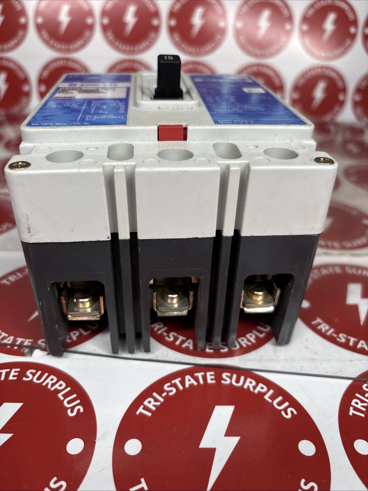 Used EATON Series C  EHD3015  INDUSTRIAL  15A, 3 POLE  BREAKER 480VA 🔴🔴