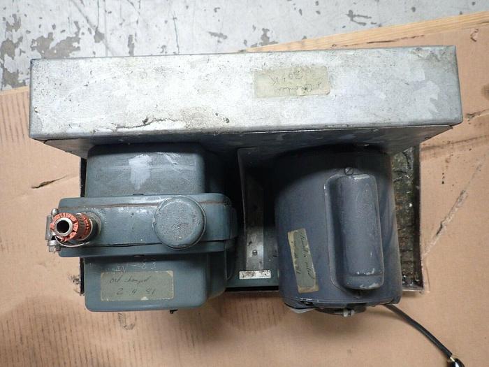 Used Cenco 91305 HYVAC 2 Vacuum Pump w/ GE Motor 5KC35KG147, 1/4 HP, 1725 RPM