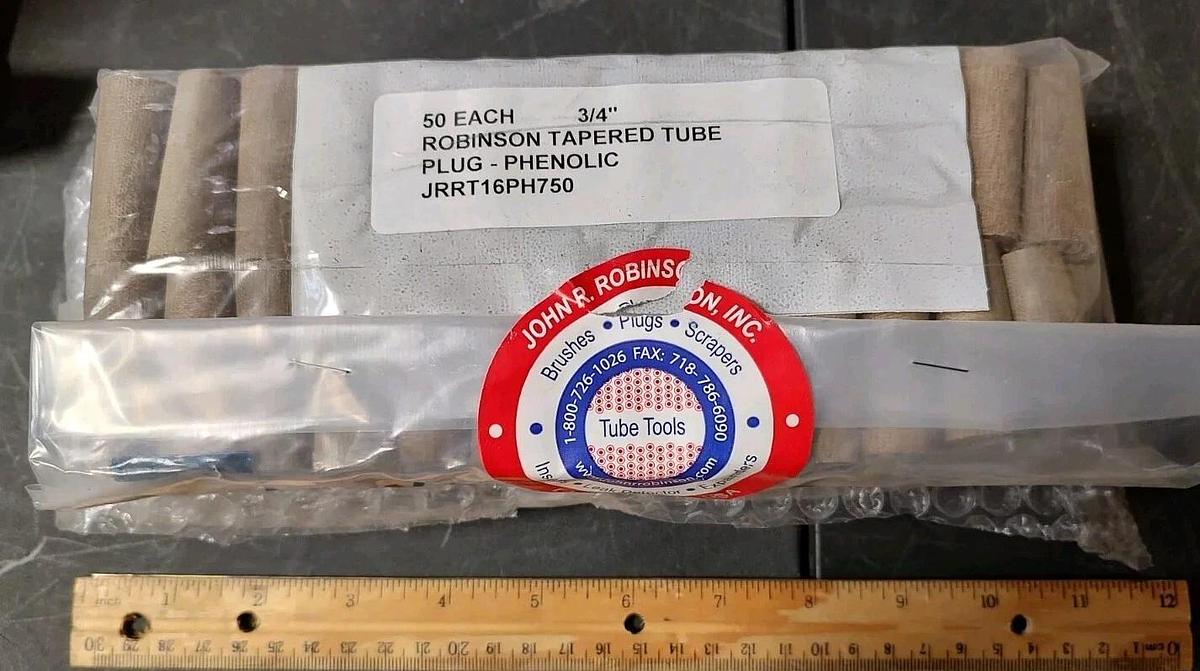 NEW Lot of 50 John R. Robinson JRRT16PH750 Tapered Phenolic Tube Plug 3/4"-7/8"