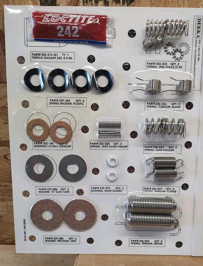 NEW IN SEALED BOX DEKKA INDUSTRIES 79-011 Spare Parts Kit for 215/HS200