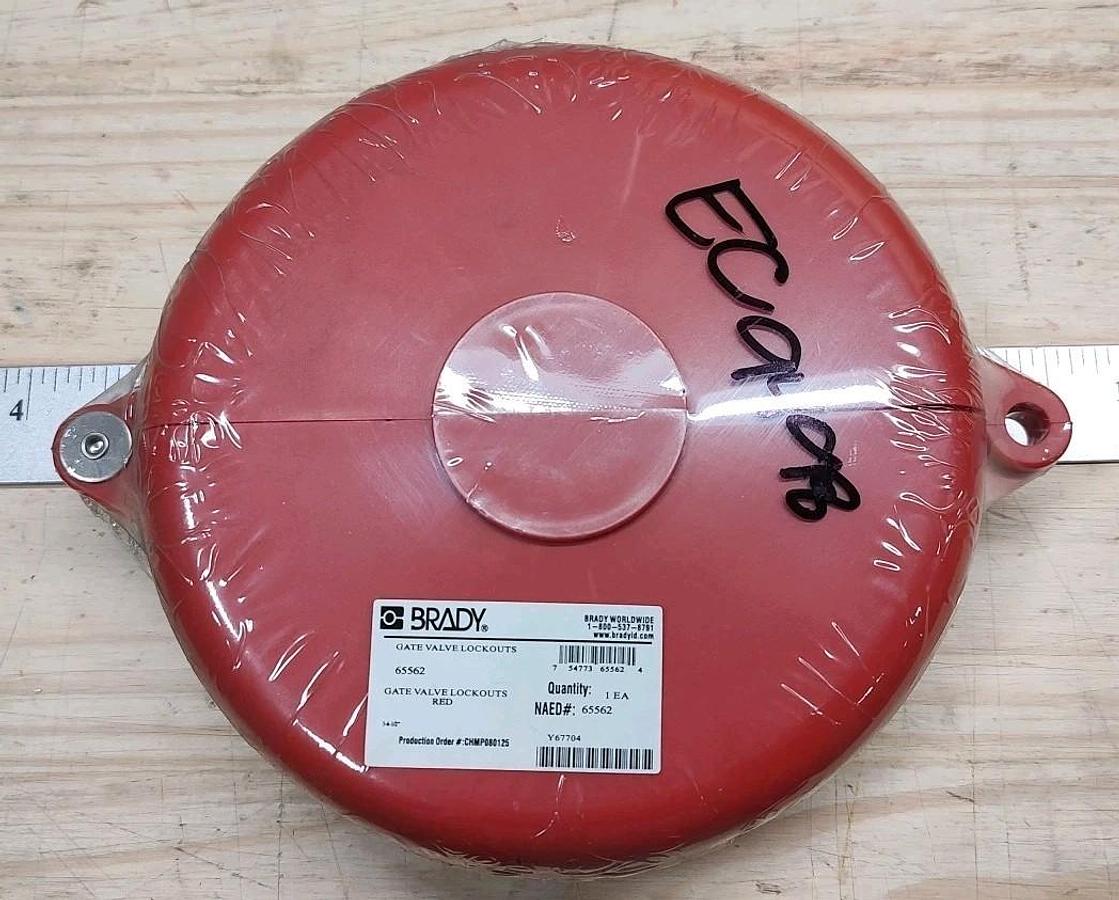 NEW Brady 65562 RED GVLO Gate Valve Lockout 5-6.5" Valve Wheel Size