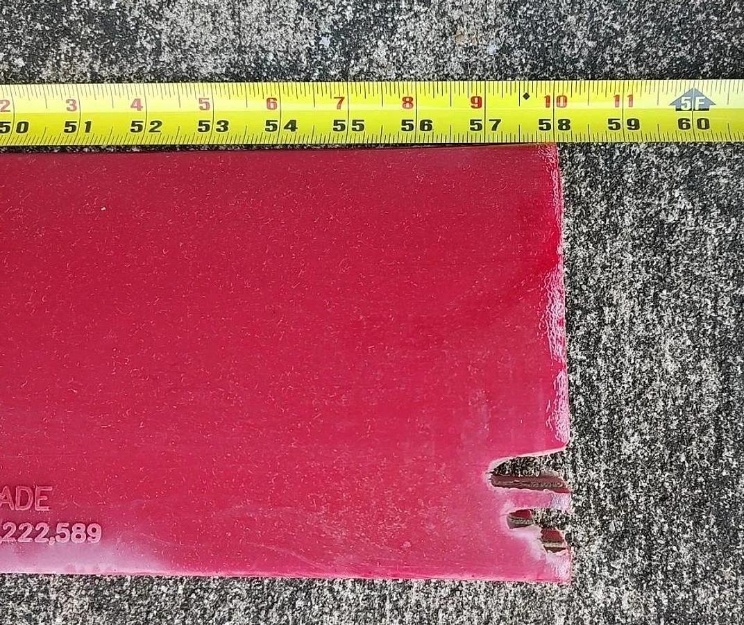 NOS Gordon Saber Blade For 60” conveyor  belt cleaner / scraper RED 58" Long