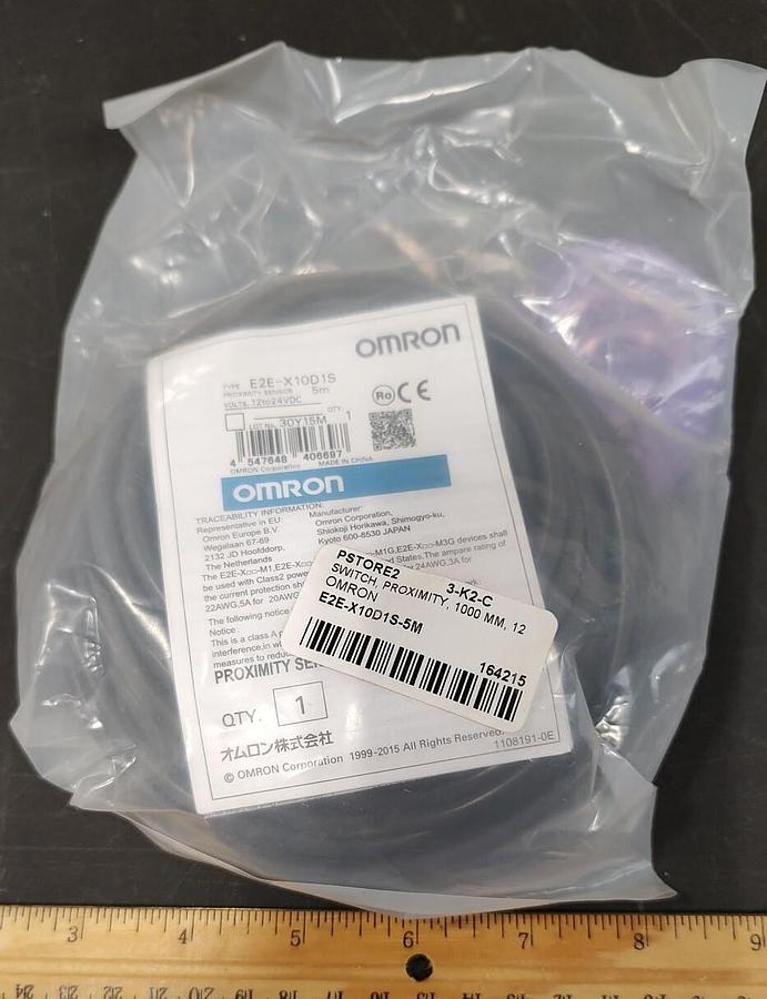 NEW Omron E2E-X10D1S-5M 5m cord M30 Cylinder Prox Switch 12-24VDC 10mm detect A3