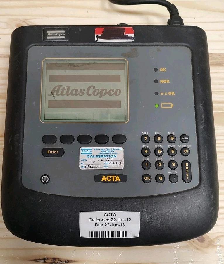 Used USED ATLAS COPCO ACTA 3000 - 8092 1133 40 TORQUE ANALYZER