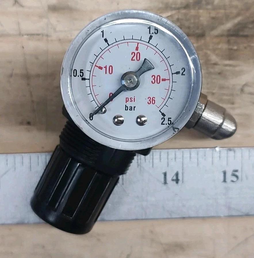 NEW 1/4" MINI REGULATOR W/ 1.5" GAUGE FOR Air COMPRESSORS