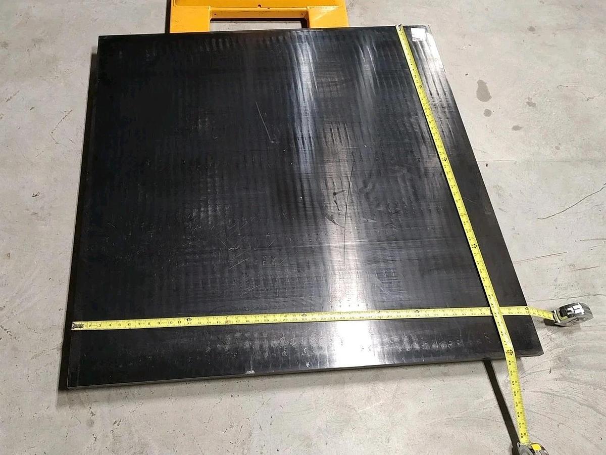 NEW & UNUSED Tivar 1000 Plate BLACK UHMW 48" X 48" X 1" Thick Sheet