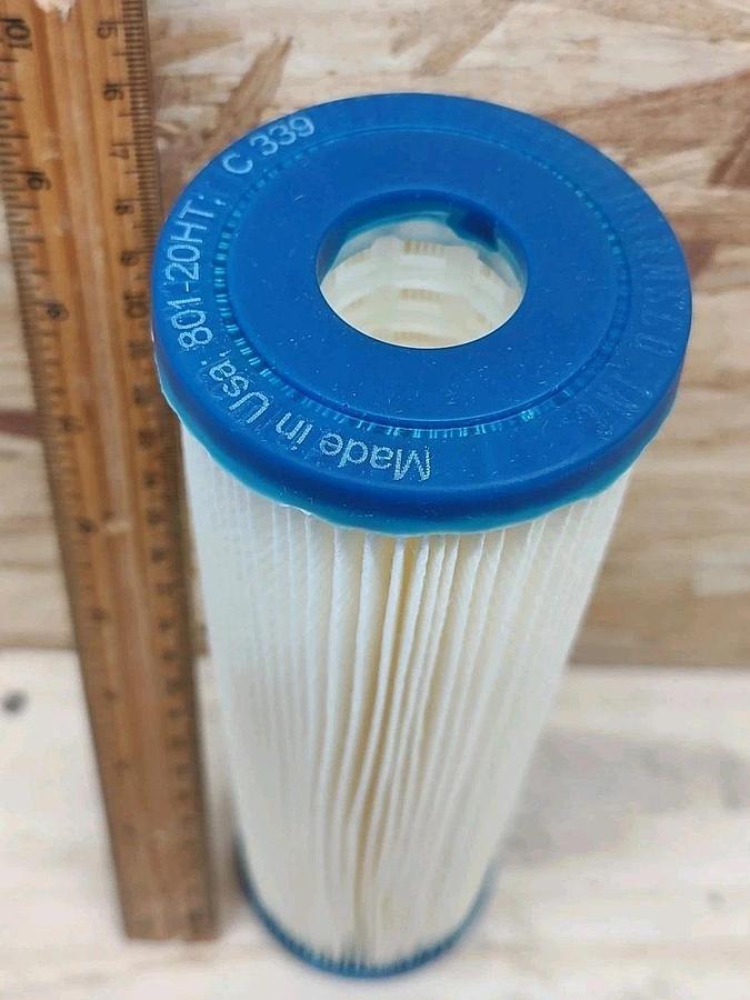 Lot Of 2 Harmsco 801-20 20 Micron Standard 10 Inch Pleated Sediment Water Filter