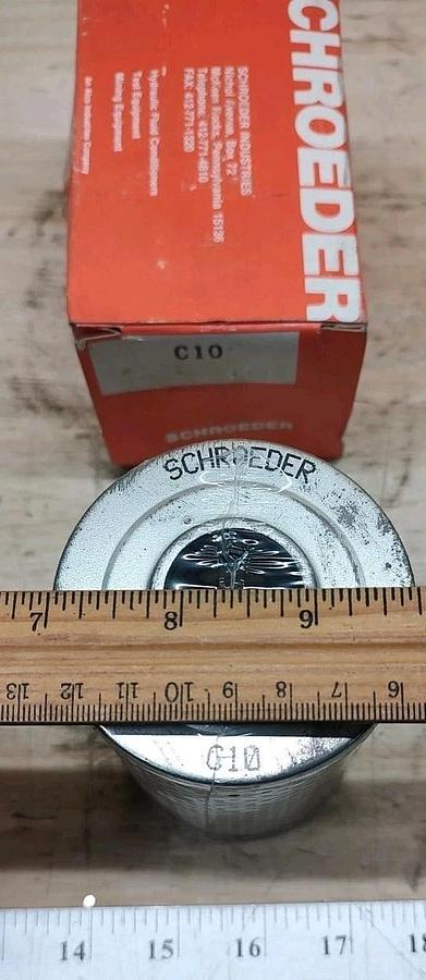 NOS Lot of 1 Genuine Schroeder C10 Filter element - 10 Micron Filter Element