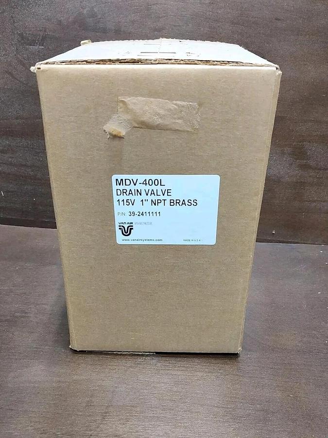 NEW Van-Air Systems MDV-400L Sentinel Motorized Ball Valve 1" NPT Brass 115VAC