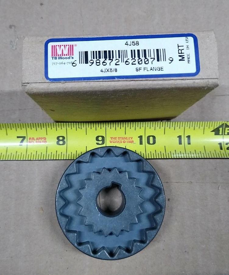 NEW TB WOODS 4J58 4JX5/8 5/8" Bore Spacer Flange