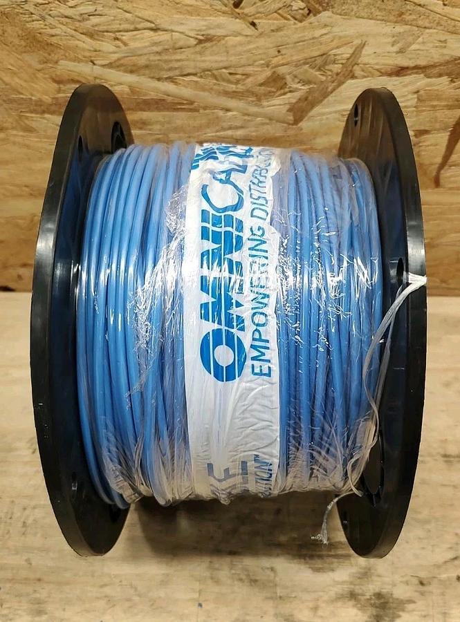 NEW 500ft Spool OmniCable L710ST-05 10 AWG Blue NO Stripe hook up Wire
