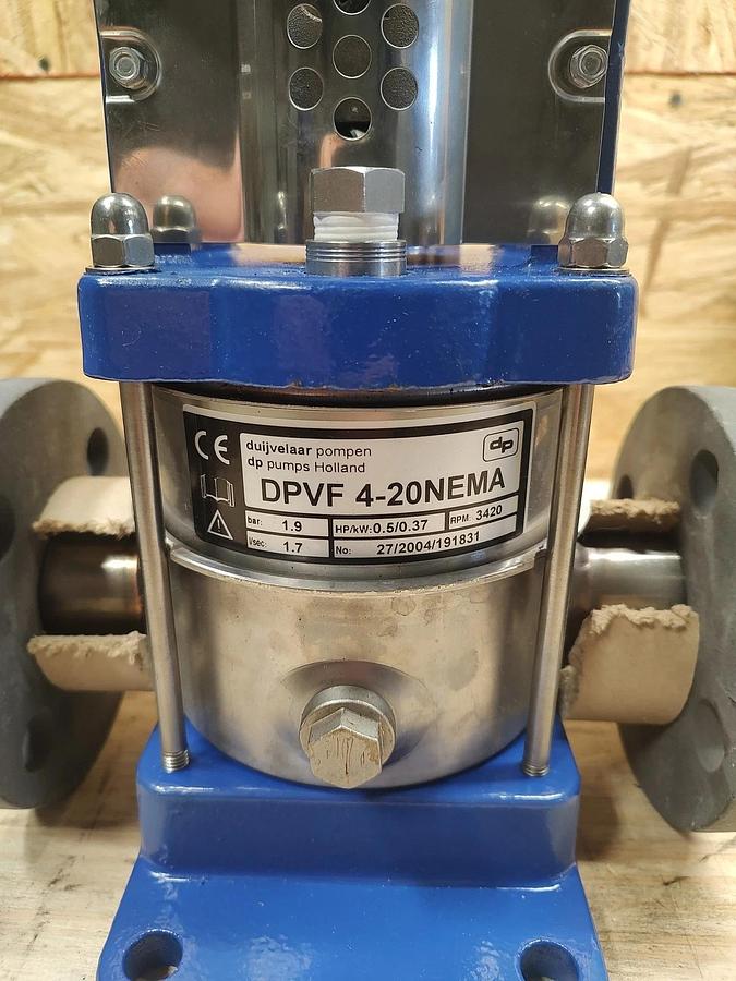NEW&Unused DP PUMPS  DPVF 4-20NEMA VERTICAL CENTRIFUGAL PUMP 1.7L/Sec RPM3420