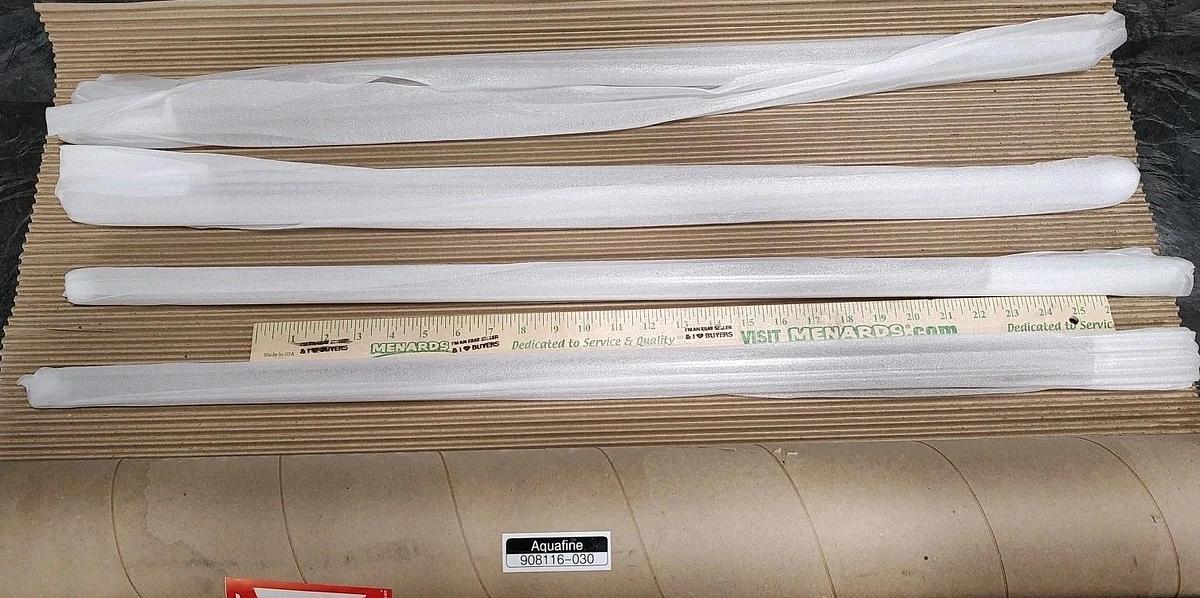 NEW LOT of 4 Aquafine 908116-030 UV 30-Inch Quartz Sleeve for OptiVenn UV System