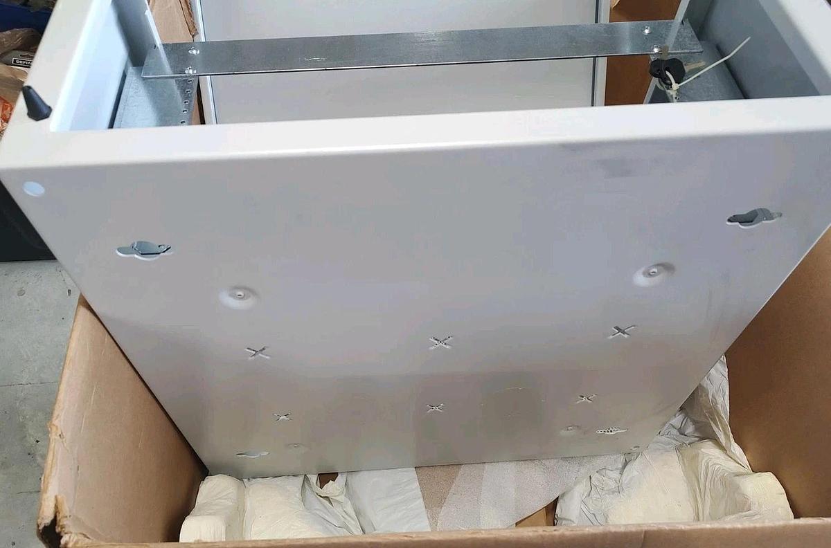 NEW Hoffman DBL242412G L-Box 24" x 24" x 12" White Metal Electrical Enclosure