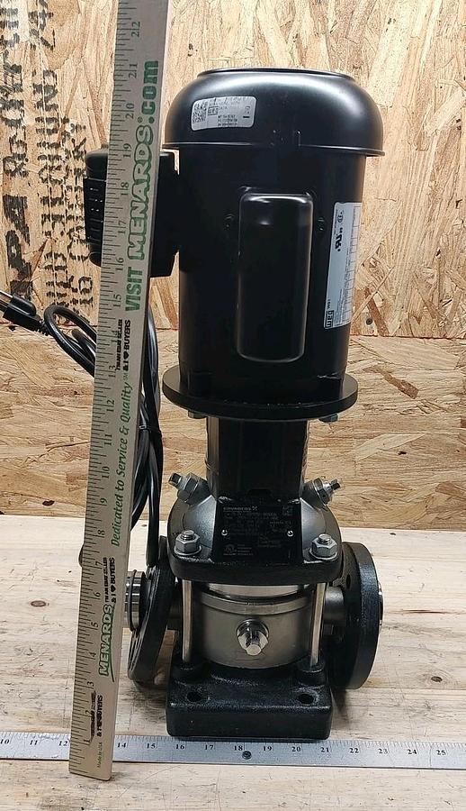 Used USED Grundfos CRN1S-3 A-P-G-E-HQQE Vertical Centrifugal Pump 1.5" 4.8gpm 9991558