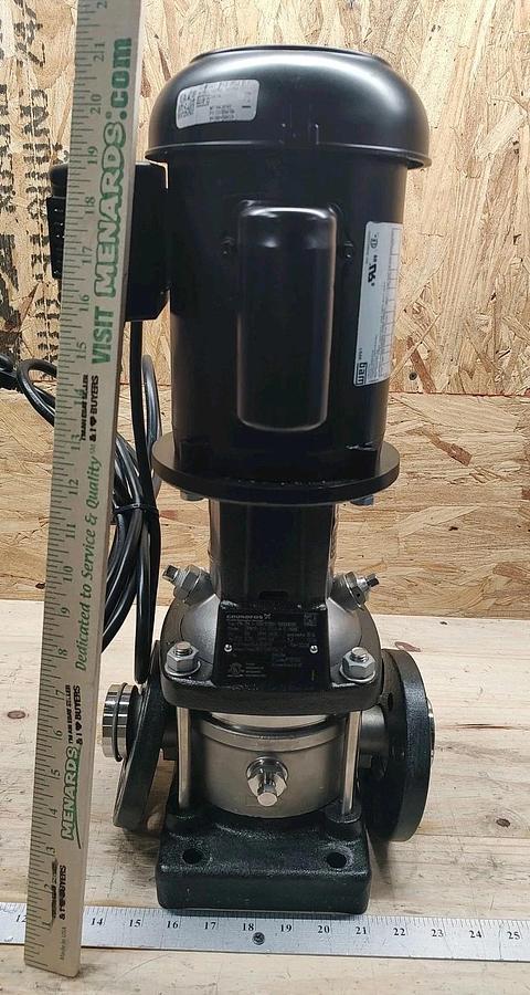 Used USED Grundfos CRN1S-3 A-P-G-E-HQQE Vertical Centrifugal Pump 1.5" 4.8gpm 9991558