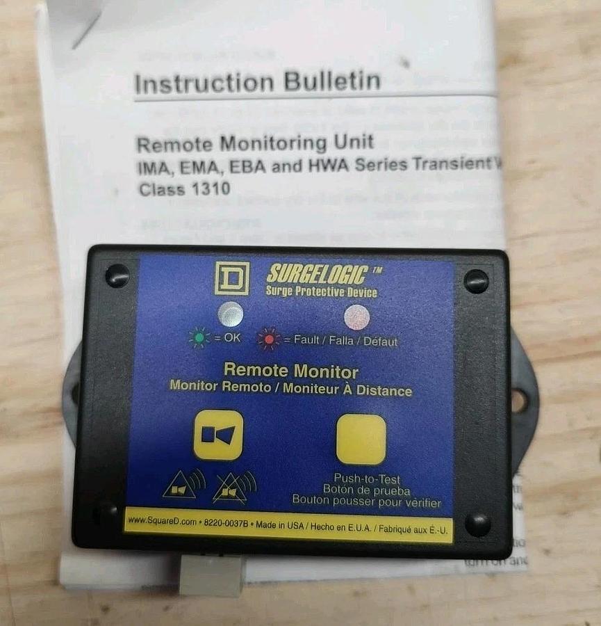 NEW Square D TVS12RMU Surge Protective Device Surgelogic w/ 12VDC Power Supply