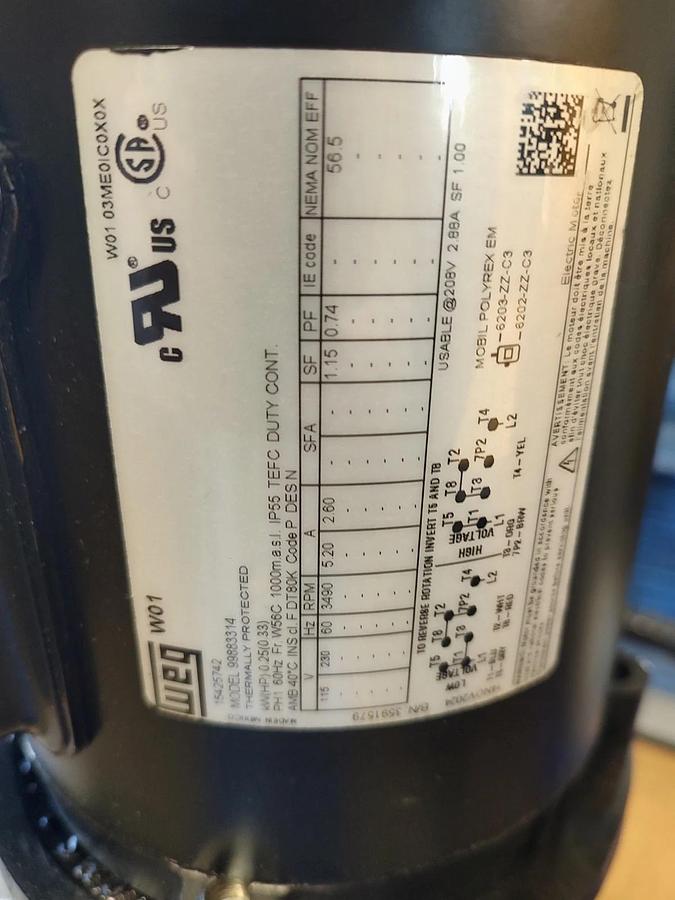 Used USED Grundfos CRN1S-3 A-P-G-E-HQQE Vertical Centrifugal Pump 1.5" 4.8gpm 9991558
