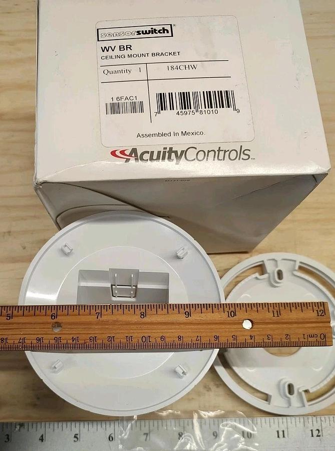 NEW AcuityControls WV BR Ceiling/Corner Mount Bracket, White 184CHW