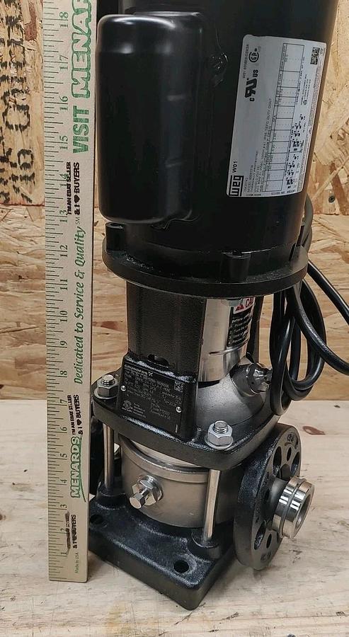 Used USED Grundfos CRN1S-3 A-P-G-E-HQQE Vertical Centrifugal Pump 1.5" 4.8gpm 9991558