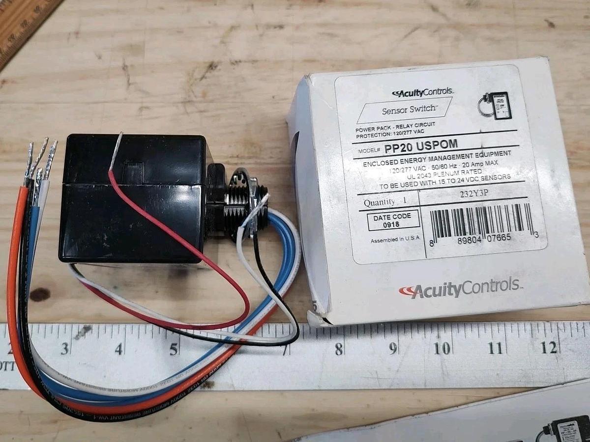 NEW Acuity Controls PP20 USPOM Power Pack Relay Contact Protection 120/277VAC