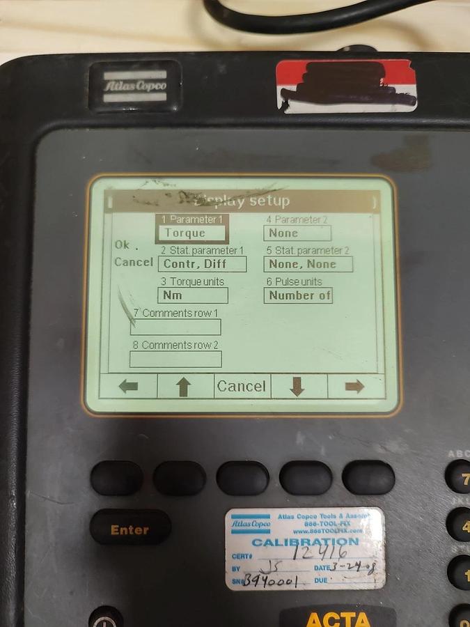 Used USED ATLAS COPCO ACTA 3000 - 8092 1133 40 TORQUE ANALYZER