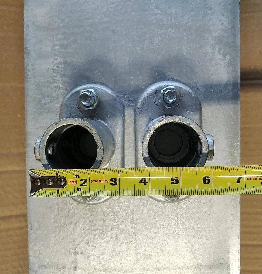 NEW GGS Guardrail System Base,30 in L x10 in x 70lb temporary guard rail 10K030